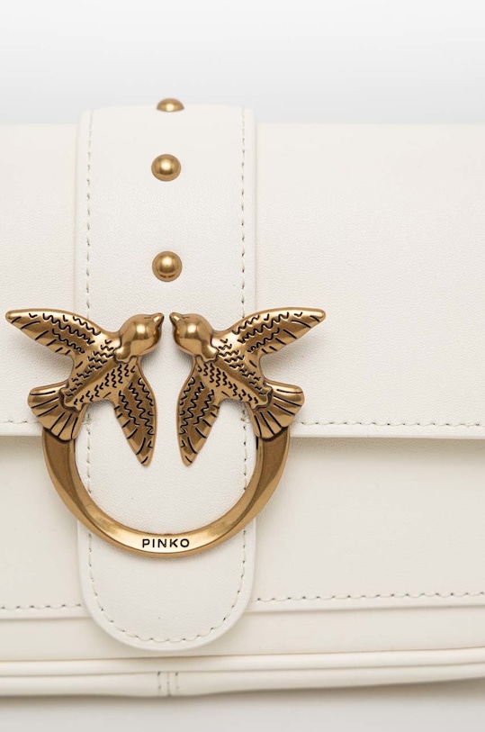 Pinko torebka skórzana biały 100061.A0F1