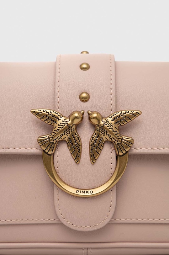 Δερμάτινη τσάντα Pinko ροζ 100061.A0F1