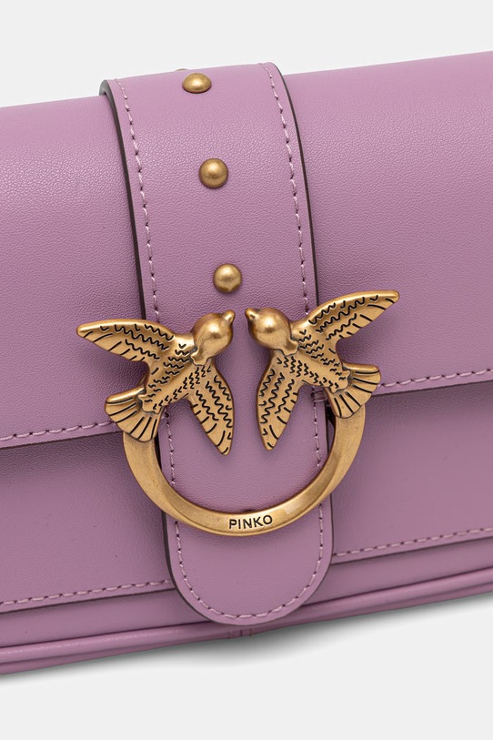 Pinko torebka skórzana fioletowy 100061.A0F1