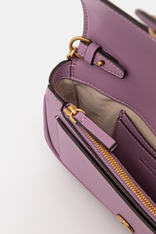 Pinko torebka skórzana 100061.A0F1 fioletowy