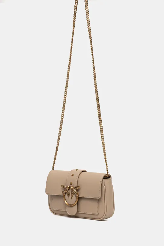 Pinko borsa a mano in pelle 100061.A0F1 beige AA00