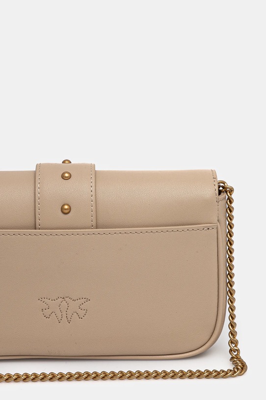 Doplnky Kožená kabelka Pinko 100061.A0F1 béžová