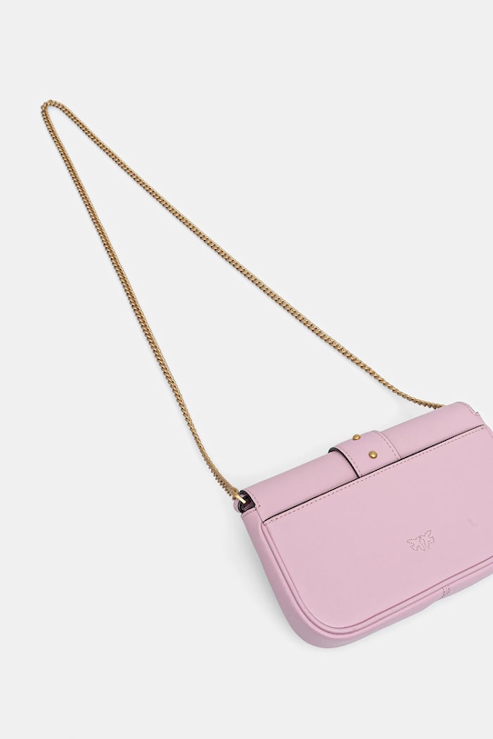 Akcesoria Pinko torebka skórzana 100061.A0F1 różowy