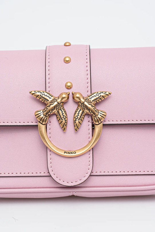 Pinko torebka skórzana różowy 100061.A0F1