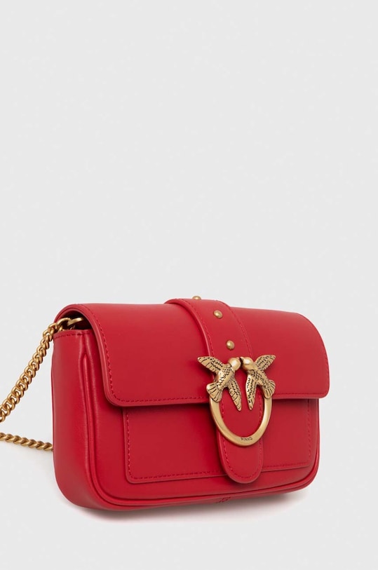 Δερμάτινη τσάντα Pinko 100061.A0F1 κόκκινο AA00
