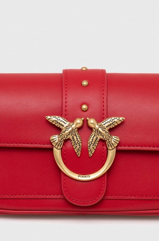 Accesorii Pinko poseta de piele 100061.A0F1 rosu