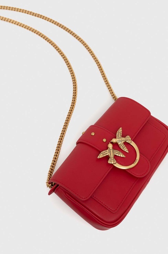 Δερμάτινη τσάντα Pinko κόκκινο 100061.A0F1