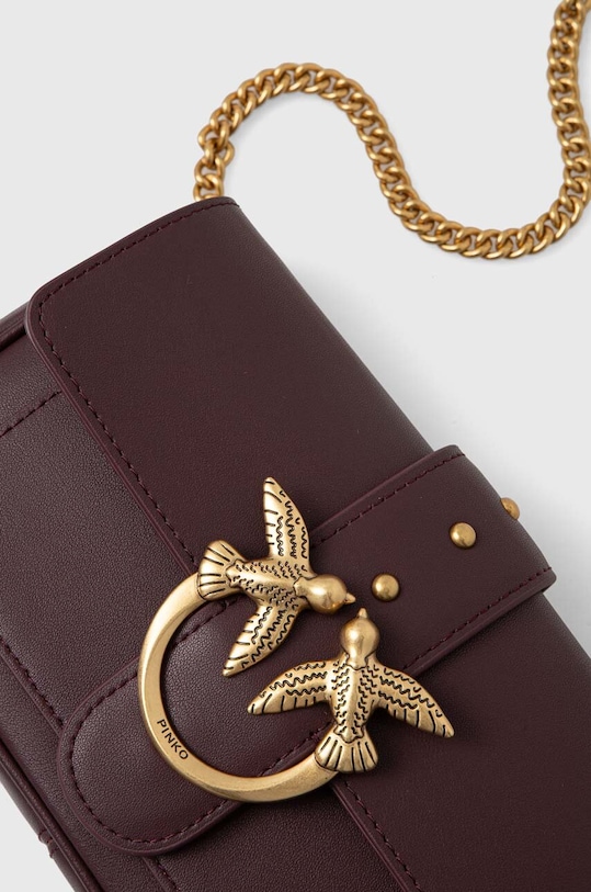 Pinko torebka skórzana fioletowy 100061.A0F1