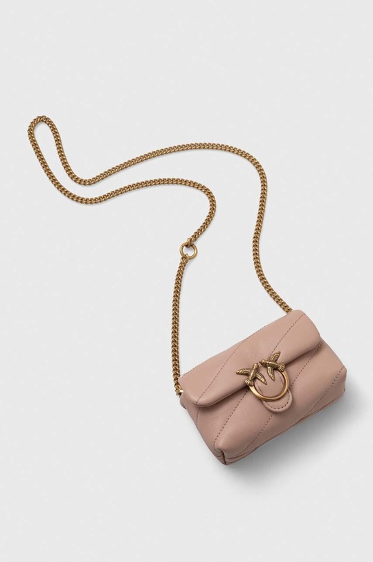 Δερμάτινη τσάντα Pinko 100041.A0F2 ροζ AA00