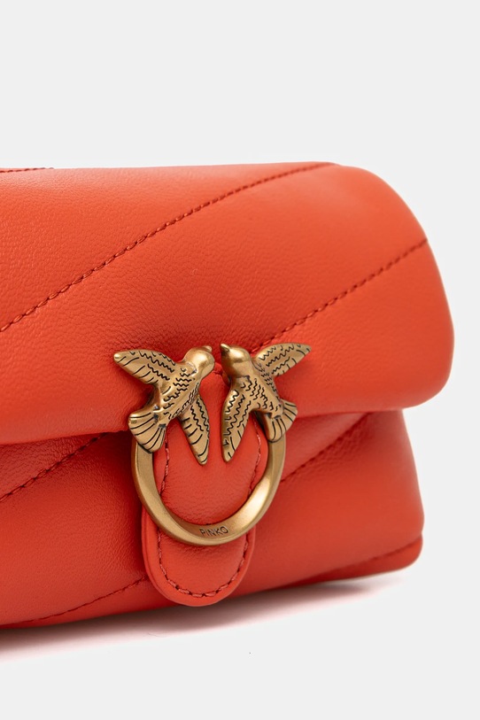 Doplnky Kožená kabelka Pinko 100041.A0F2 oranžová