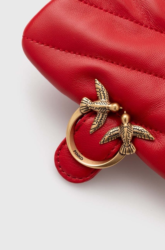 Pinko torebka skórzana czerwony 100041.A0F2