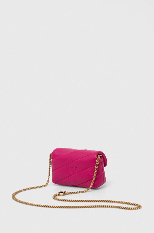 Akcesoria Pinko torebka skórzana 100041.A0F2 różowy