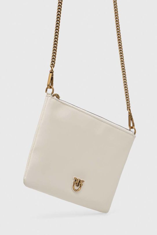 Kožená kabelka Pinko 100455.A0F1 biela AA00