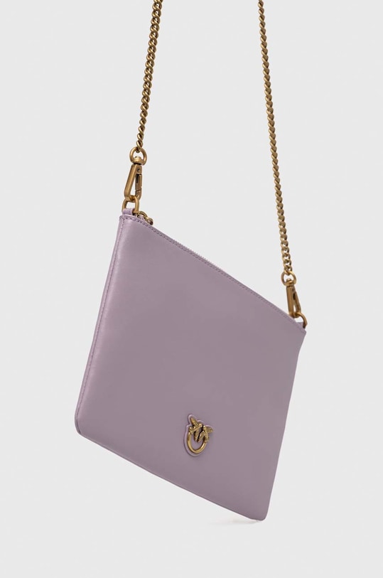 Kožená kabelka Pinko 100455.A0F1 fialová AA00