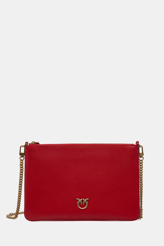 Pinko torebka skórzana skóra licowa czerwony 100455.A0F1