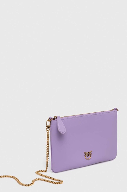 Kožená kabelka Pinko 100455.A0F1 fialová AA00
