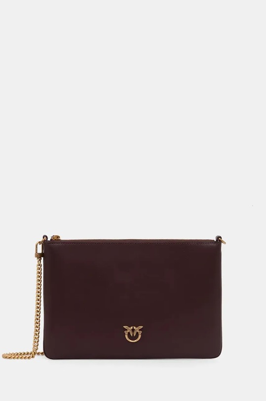 Кожаная сумочка Pinko кожа коричневый 100455.A0F1