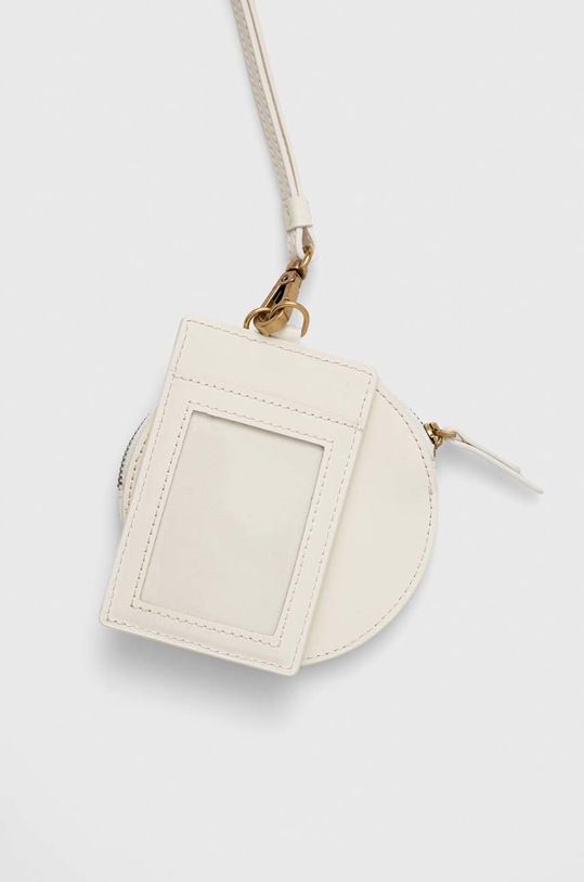 Pinko etui na karty skórzane 100253.A0F1 biały SS23