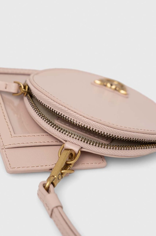 Akcesoria Pinko etui na karty skórzane 100253.A0F1 różowy