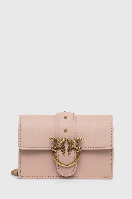 Pinko poseta de piele uni roz 100064.A0F1
