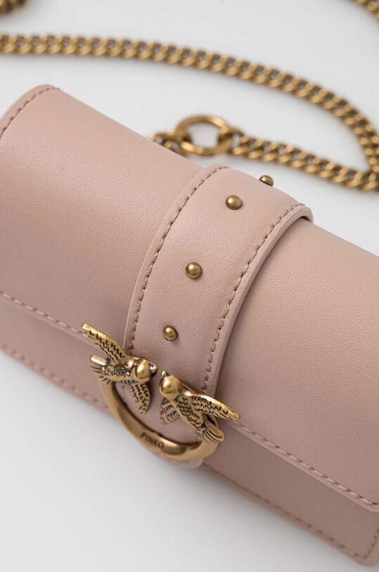 Accesorii Pinko poseta de piele 100064.A0F1 roz