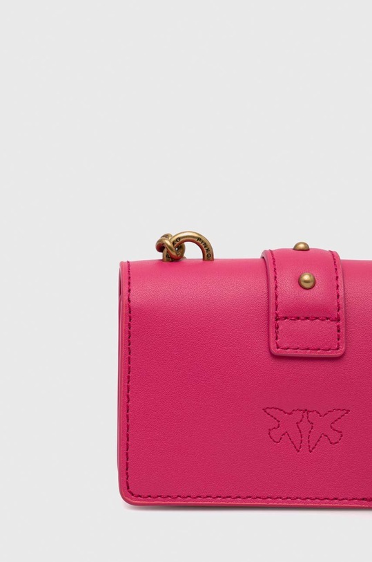 Шкіряна сумочка Pinko фіолетовий 100064.A0F1