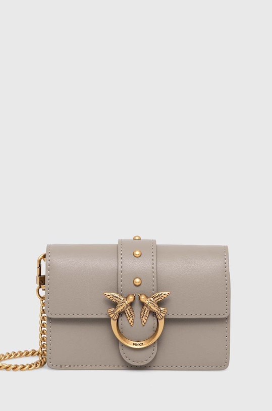 Pinko poseta de piele 100064.A0F1 gri AA00