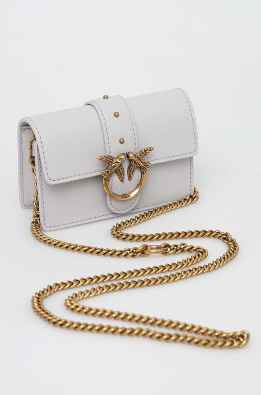 Pinko poseta de piele 100064.A0F1 gri AA00
