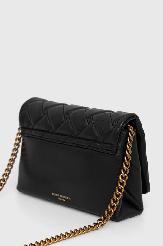 Akcesoria Kurt Geiger London torebka skórzana 9086600109 czarny