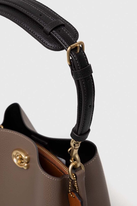 Кожаная сумочка Coach Willow коричневый C3766