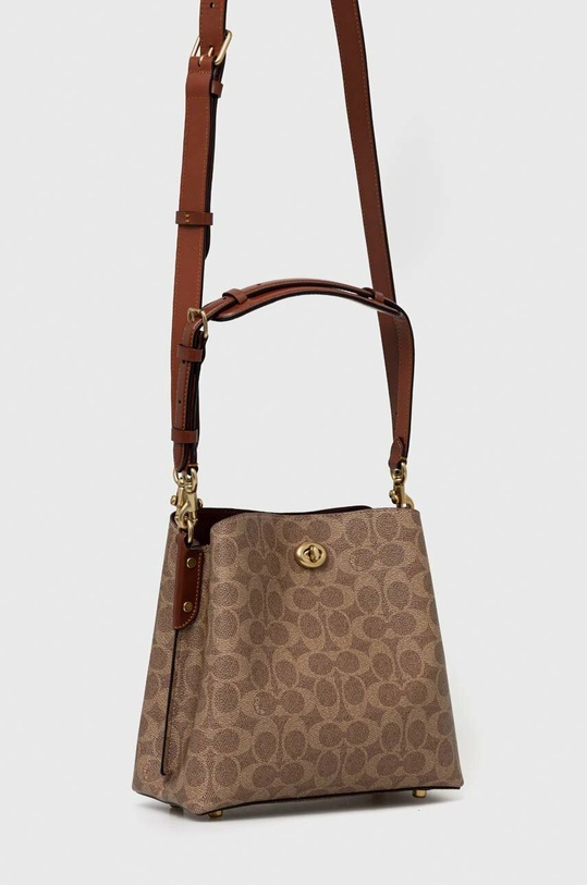 Coach saszetka skórzana Willow C3890 brązowy SS23