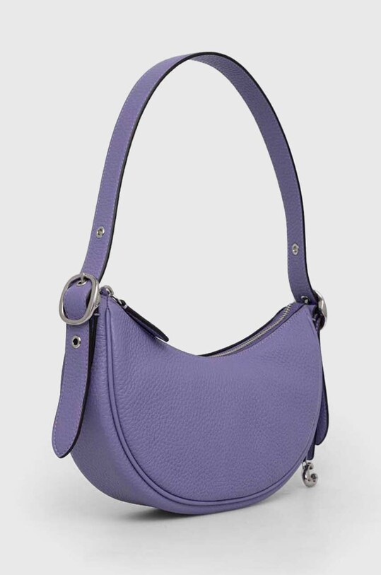 Coach torebka skórzana Luna Shoulder Bag CC439 fioletowy SS23