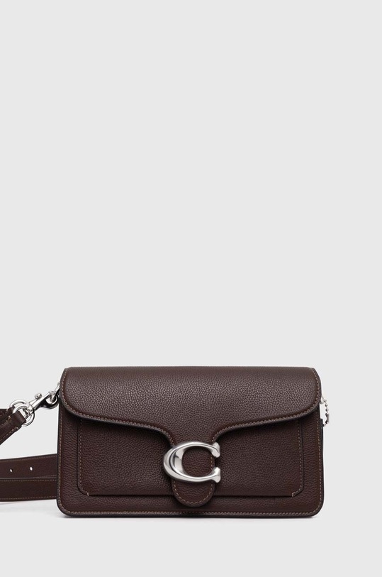 Шкіряна сумочка Coach Tabby 26 лицьова шкіра коричневий CH857