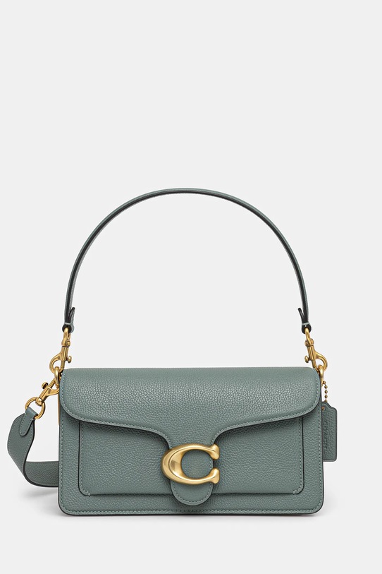 Kožna torba Coach Tabby 26 bez uzorka zelena CH857