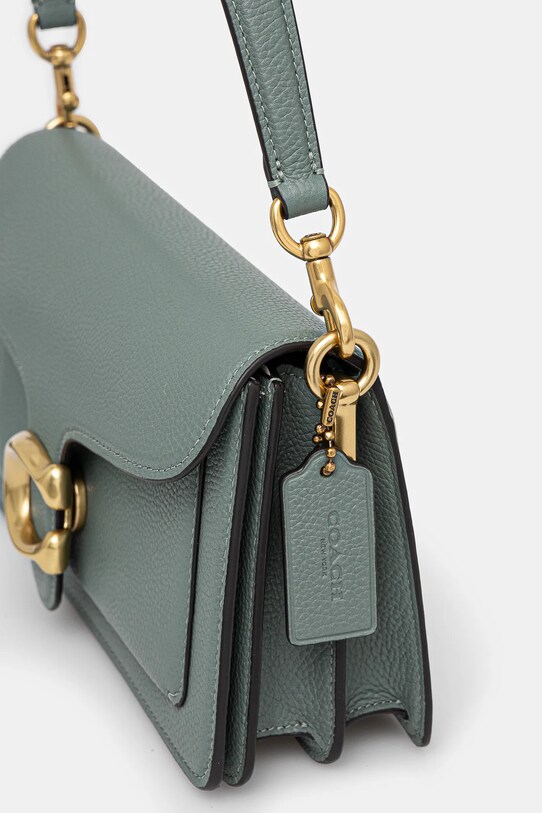 Kožna torba Coach Tabby 26 zelena CH857