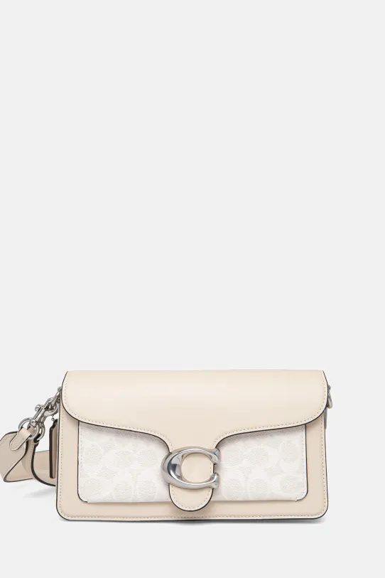 Kožená kabelka Coach Tabby 26 přírodní kůže béžová CI032