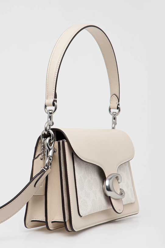 Kožená kabelka Coach Tabby 26 CI032 béžová AA00