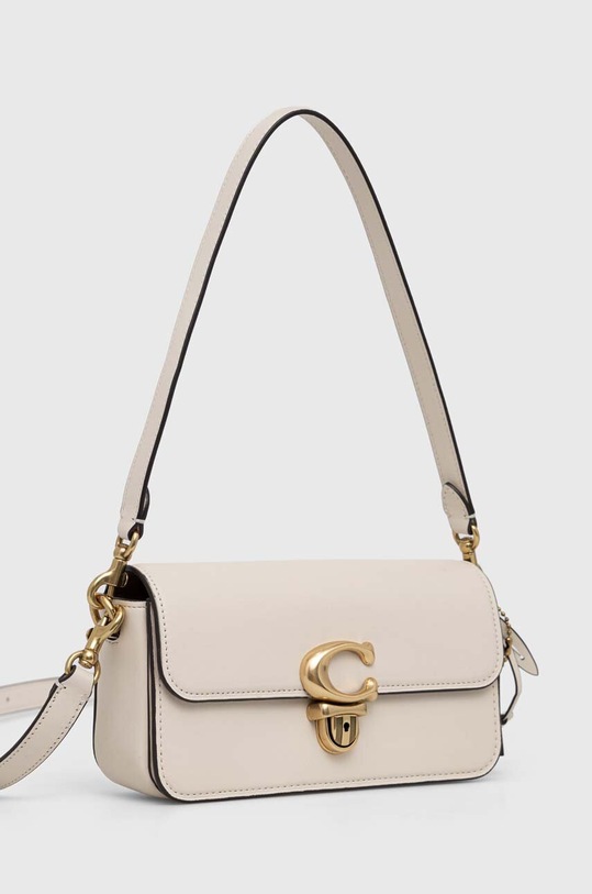 Δερμάτινη τσάντα Coach Studio Baguette CE331 μπεζ AA00