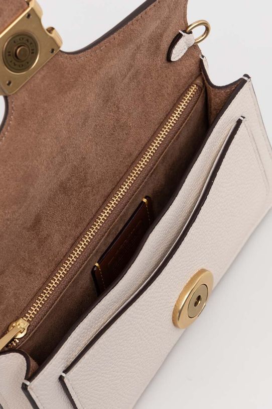 Δερμάτινη τσάντα Coach Tabby CE772 μπεζ