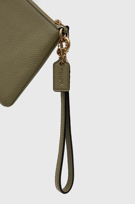 Αξεσουάρ Δερμάτινο φακελάκι Coach Small Wristlet CH818 πράσινο