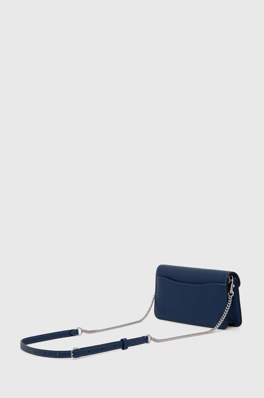 Akcesoria Coach torebka skórzana Tabby Chain Clutch CJ350 granatowy