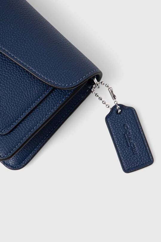 Coach torebka skórzana Tabby Chain Clutch granatowy CJ350