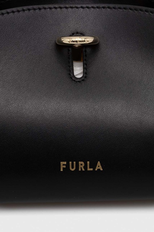 Furla torebka skórzana Genesi czarny WB00869.BX0053.O6000
