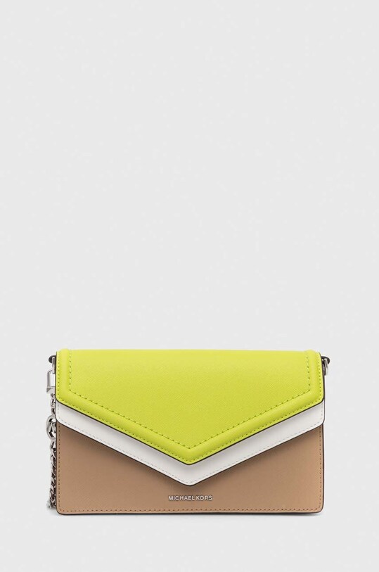 MICHAEL Michael Kors poseta de piele Jet Set nu incape in A4 verde 32S3SJ6C7T