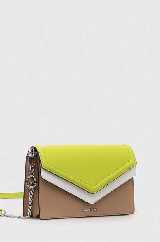 Kožna torba MICHAEL Michael Kors Jet Set 32S3SJ6C7T zelena SS23