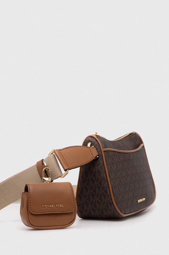 Akcesoria MICHAEL Michael Kors torebka skórzana 32S3GJ6C8B brązowy