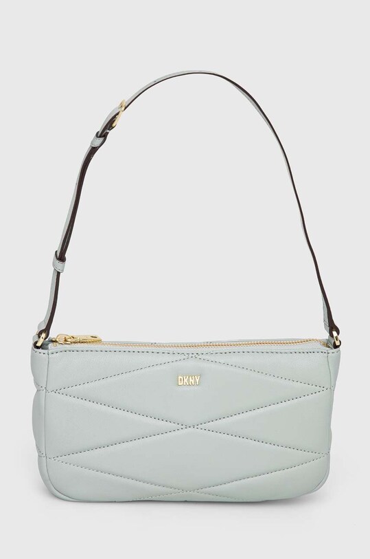 Dkny torebka skórzana skóra licowa turkusowy R31EBW99