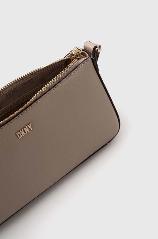 Dkny torebka skórzana R31E3U45 beżowy