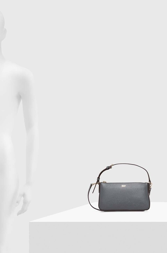 Δερμάτινη τσάντα DKNY R31E3U45 γκρί