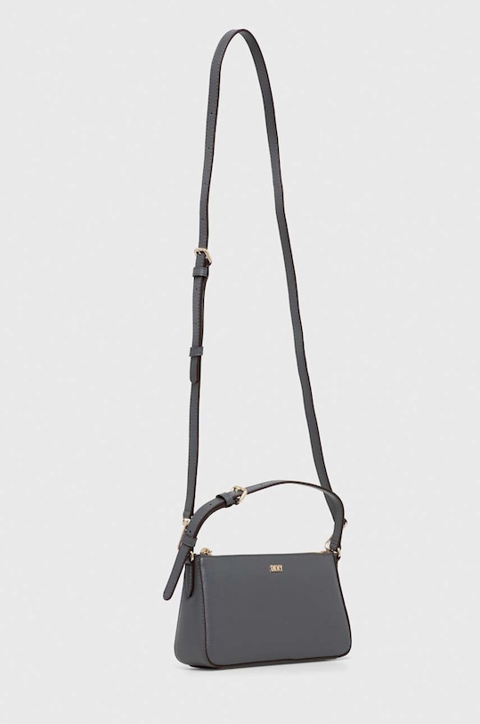 Δερμάτινη τσάντα DKNY R31E3U45 γκρί AW23